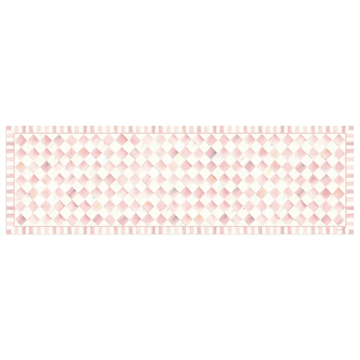 Rosy Check 3' x 5' Floor Mat