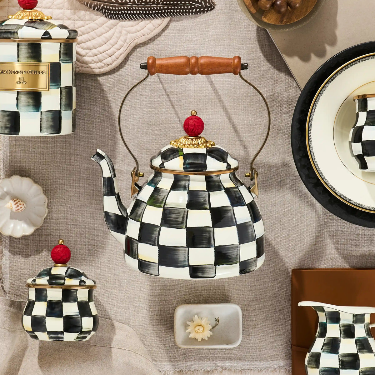 Royal Check 2 Quart Tea Kettle