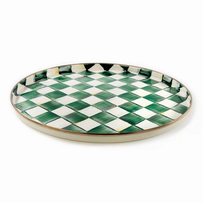 Courtly Check Round Tray