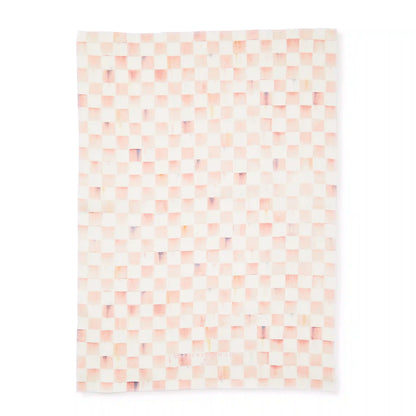Rosy Check Dish Towel