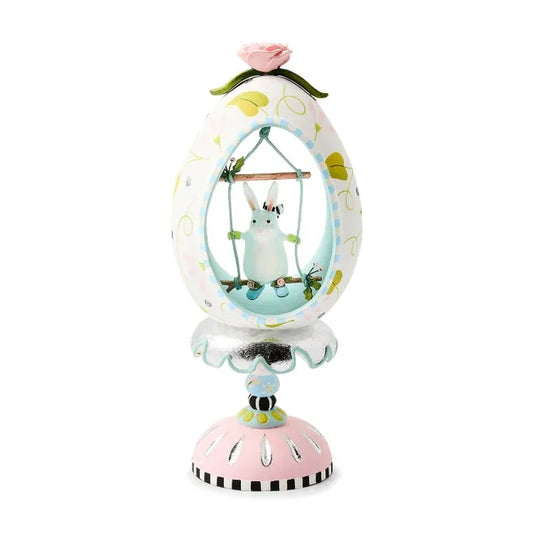 Patience Brewster Rabbit Pedestal Egg
