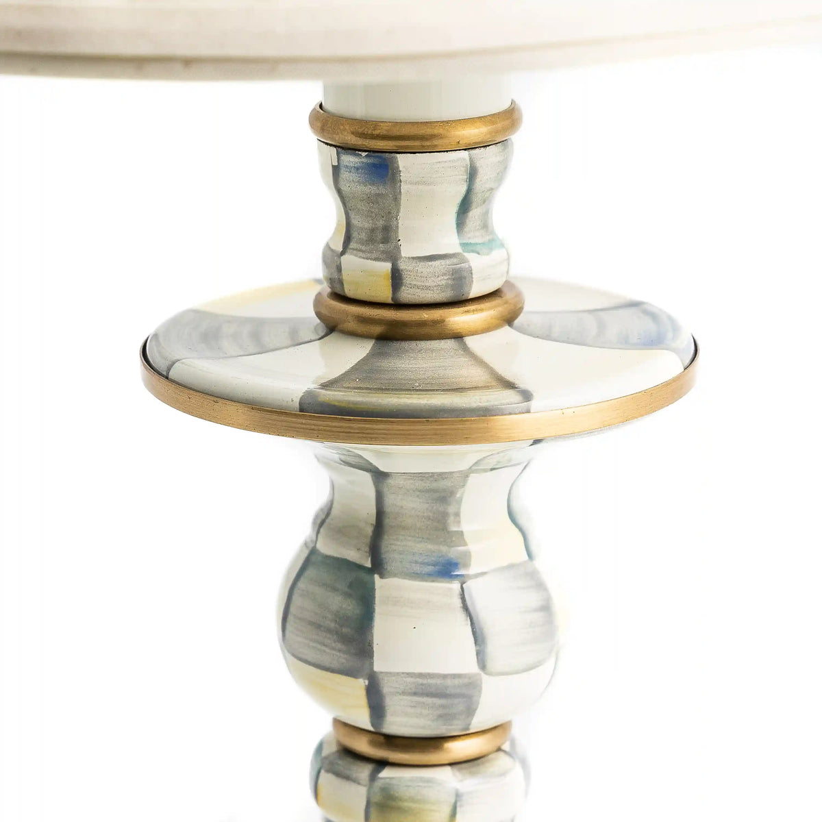 Courtly Check Candlestick Lamp