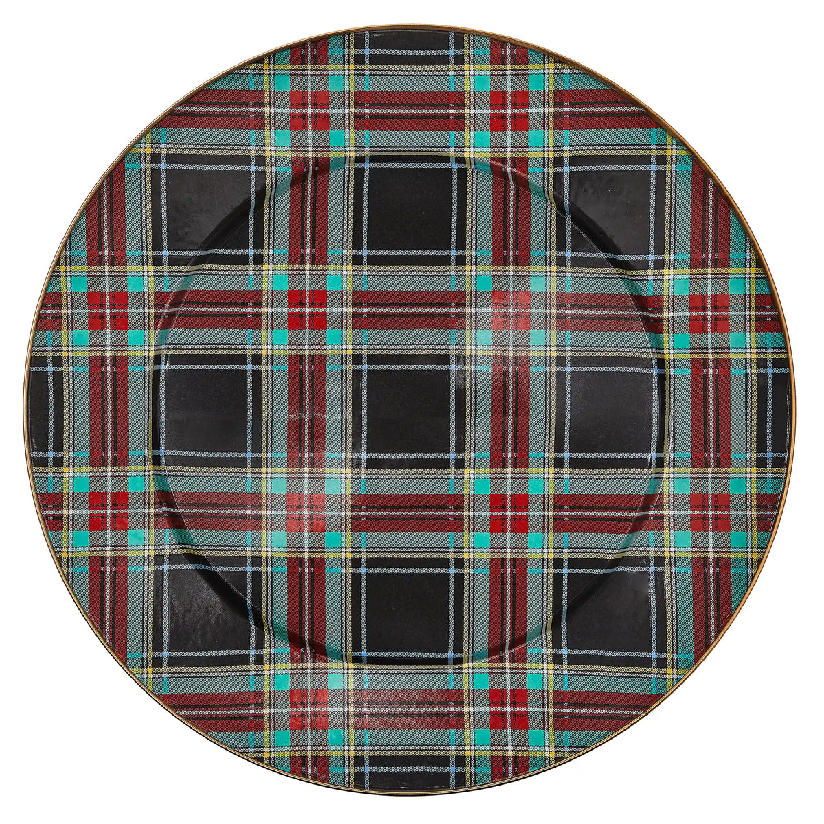 Tartan Mocha Serving Platter