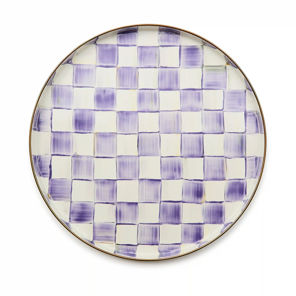 Royal Check Round Tray