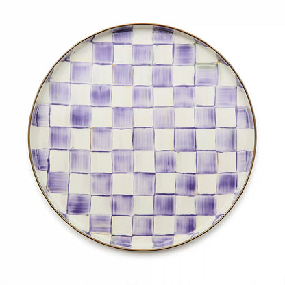 Royal Check Round Tray