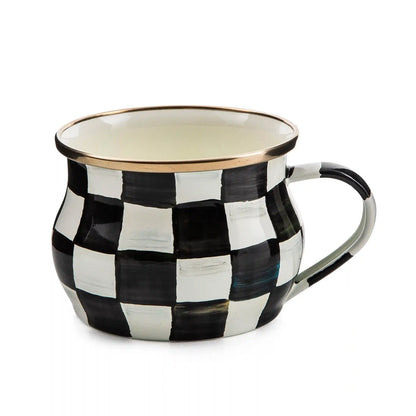 Violet Check Saucer