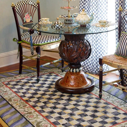 Courtly Check Purple & Green 5' x 8' Rug