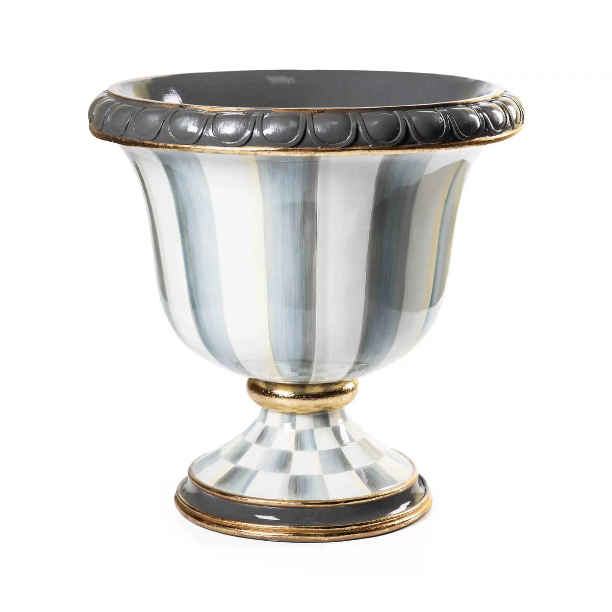 Royal Check Pedestal Urn