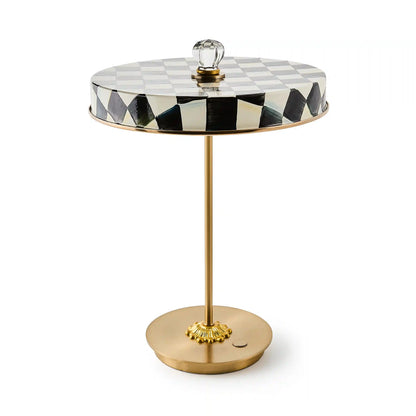 Sky Check LED Rechargeable Disk Table Lamp