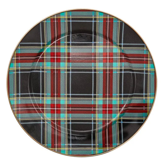 Tartan Black Charger