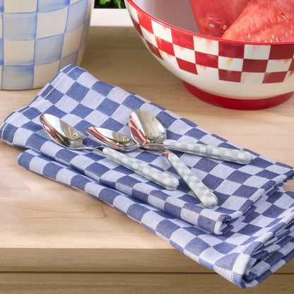 Sterling Check Bistro Flatware 5 Piece Place Setting