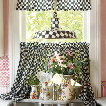 Courtly Check Cafe Curtains, Set of 2