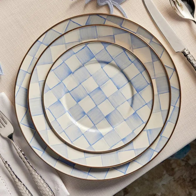 Sky Check Salad/Dessert Plate