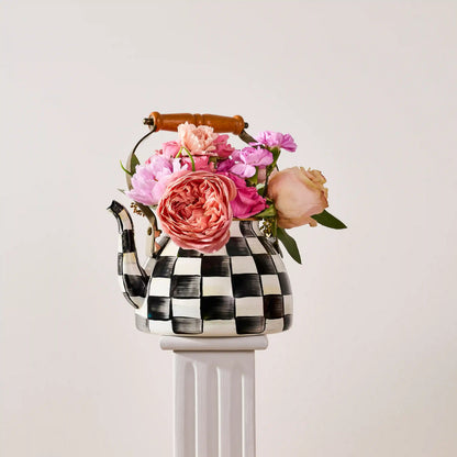Emerald Check 2 Quart Tea Kettle