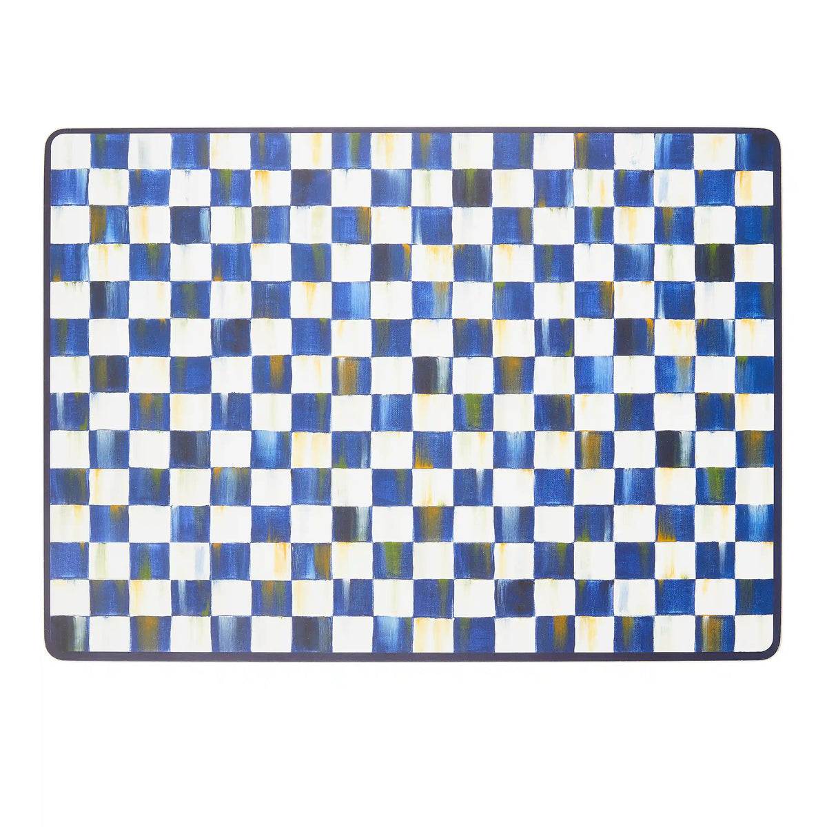 Violet Check Cork Back Placemats, Set of 4