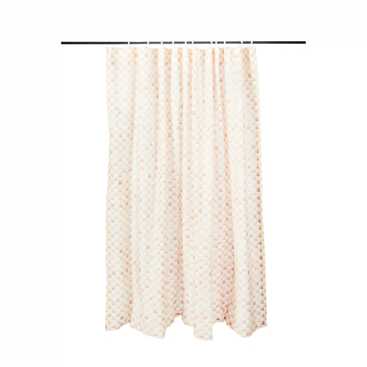 Mocha Check Shower Curtain