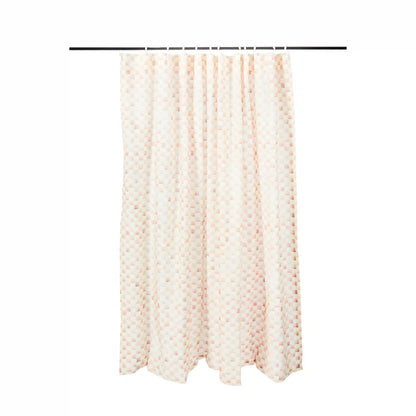 Mocha Check Shower Curtain
