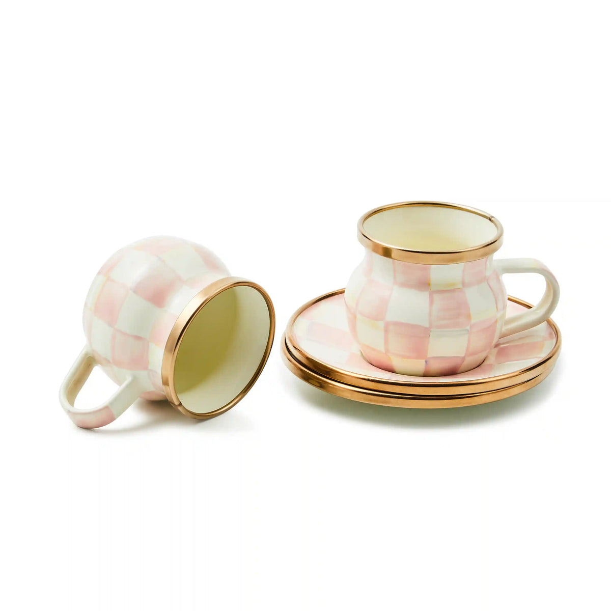 Courtly Check Espresso Cup & Saucer Set
