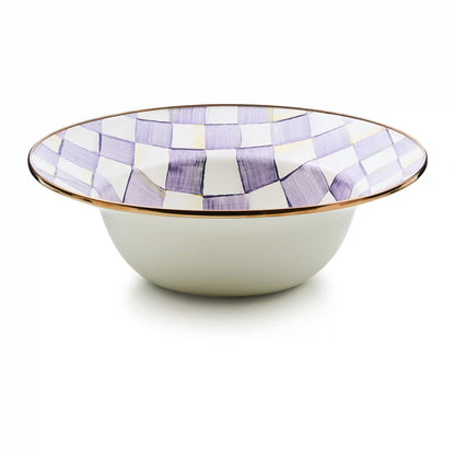 Rosy Check Serving Bowl
