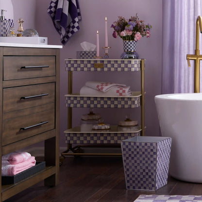 Courtly Check 2-Tier Kitchen Cart