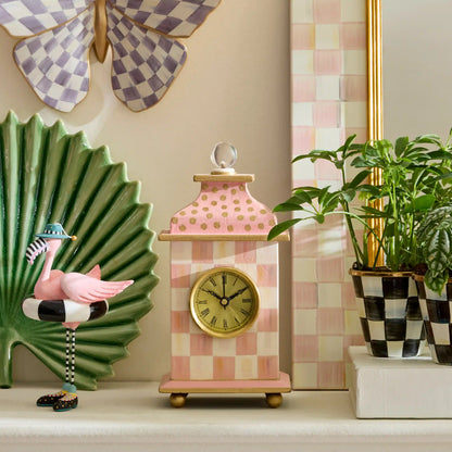Royal Check Desk Clock