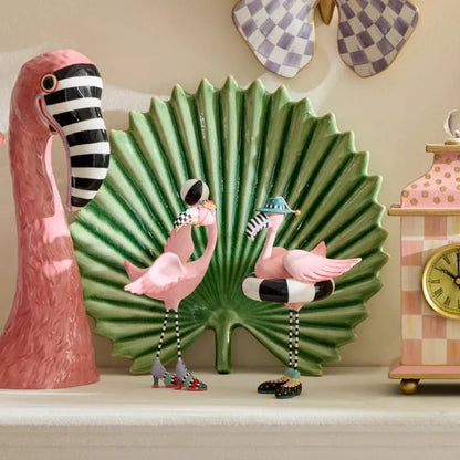 Patience Brewster Sheila and Sheldon Flamingo Figurines