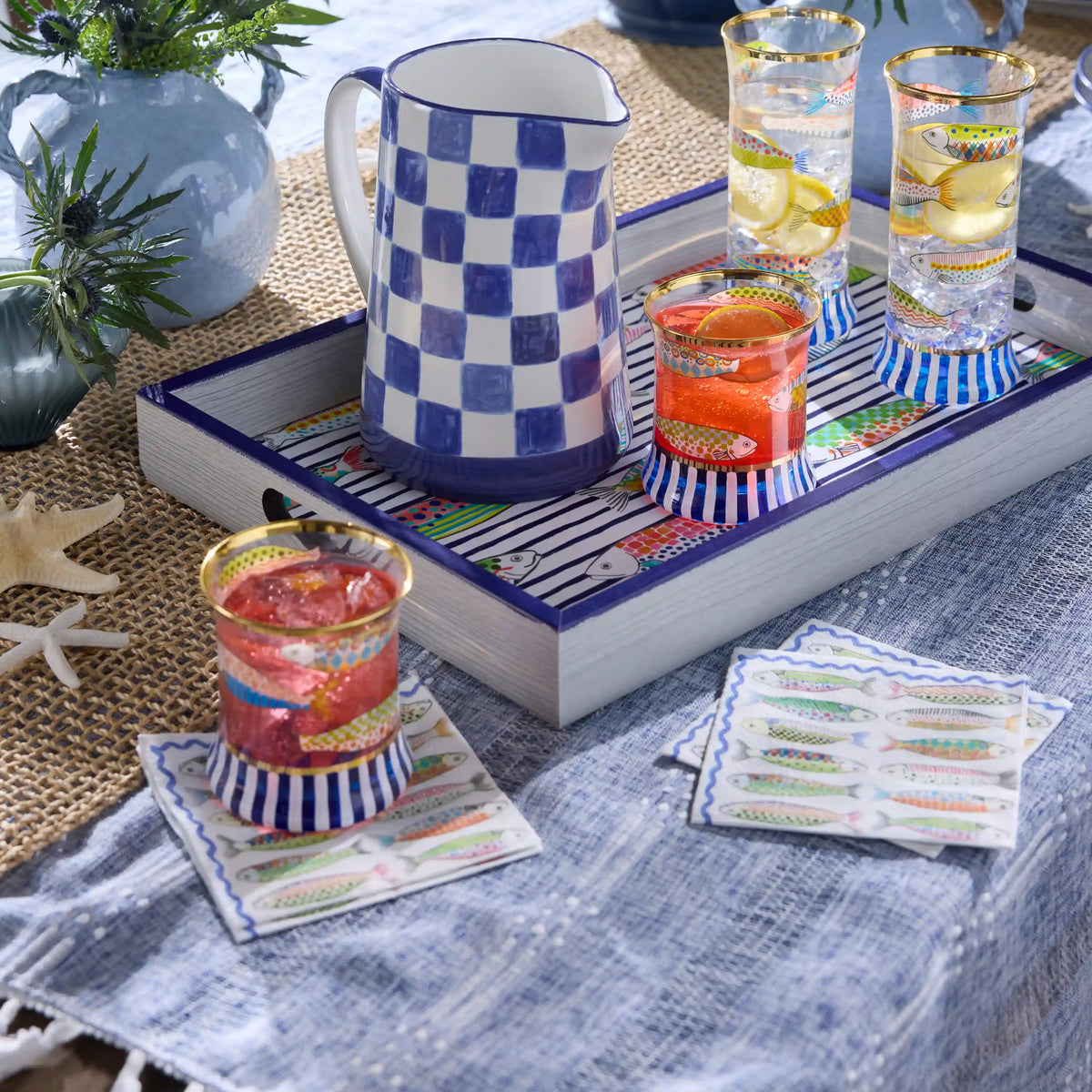 Wild Rose Cocktail Paper Napkins