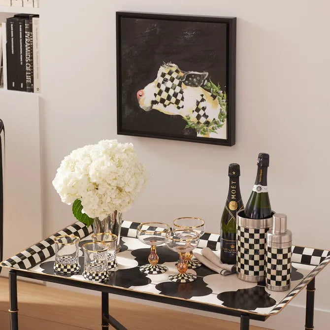 Courtly Check Coupe Glass
