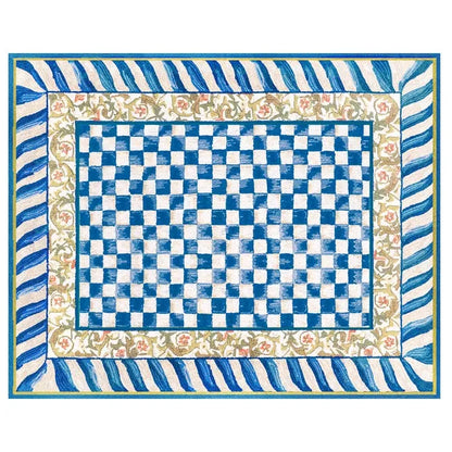 Truly Royal Check 8' x 10' Washable Rug