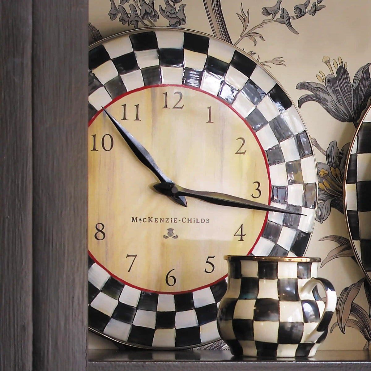 Royal Check Wall Clock