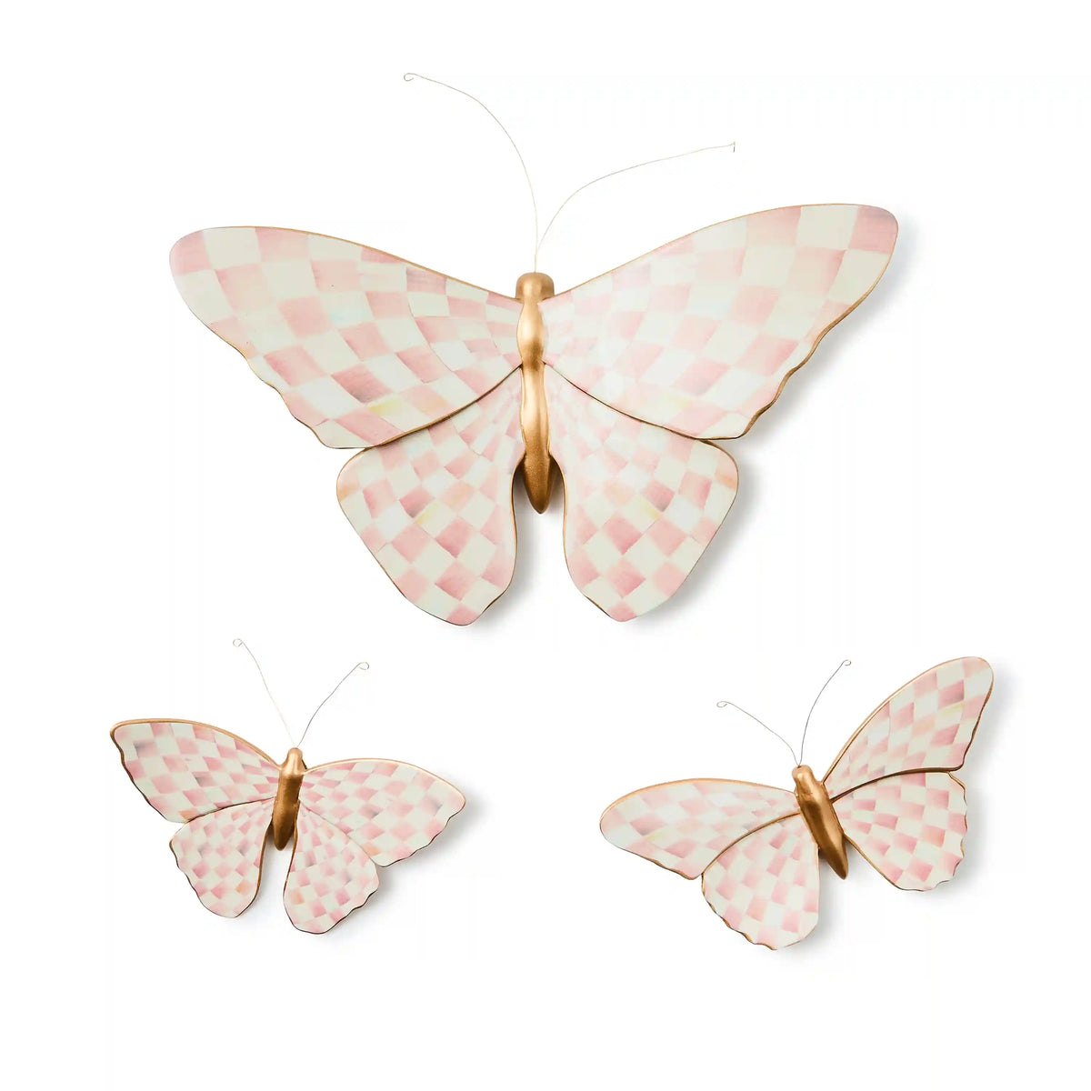 Courtly Check Butterfly Duo Wall Decor