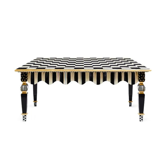 Courtly Check & Stripe Coffee Table