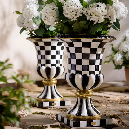 Courtly Stripe Urn