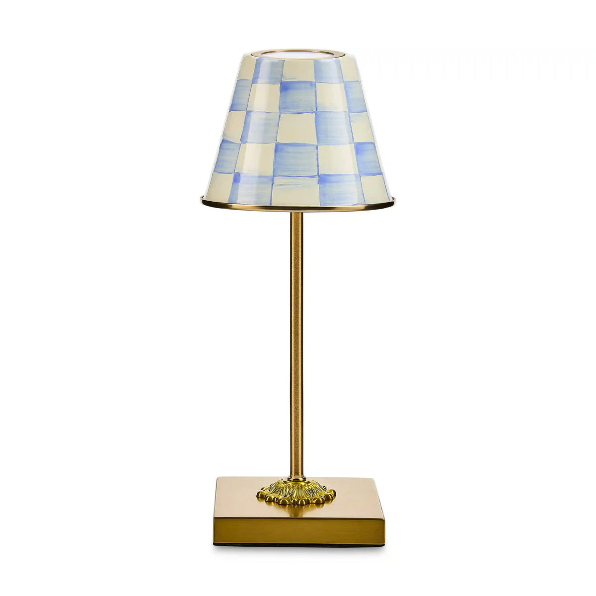 Courtly Check LED Rechargeable Cafe Table Lamp
