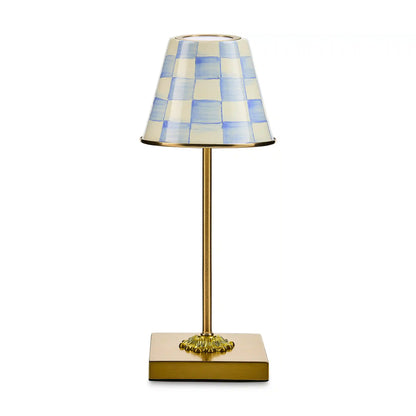 Royal Check LED Rechargeable Cafe Table Lamp