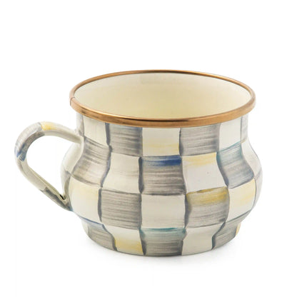 Violet Check Saucer