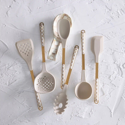 Violet Check Spoon Rest