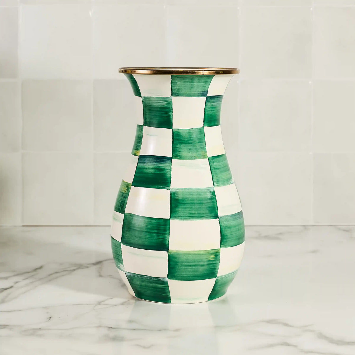 Wild Rose White Tall Vase