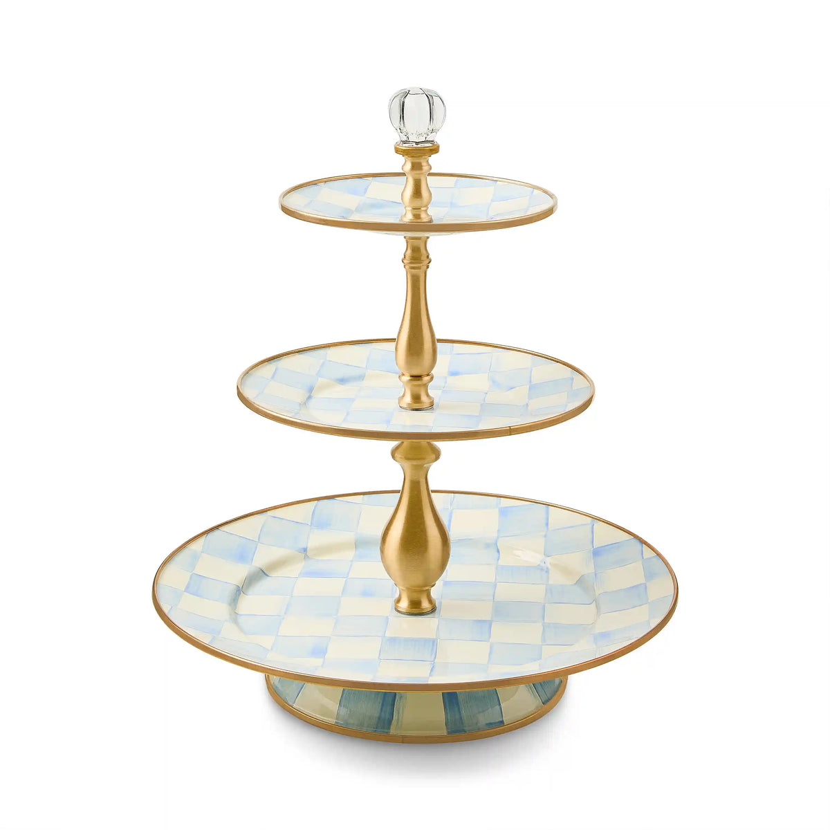 Royal Check Three Tier Sweet Stand