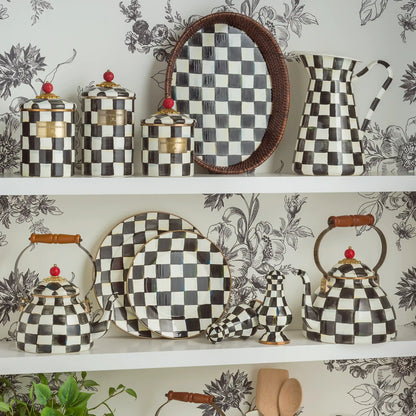 Mocha Check Large Practical Pitcher