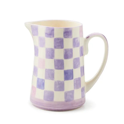 Lilac Check Pitcher