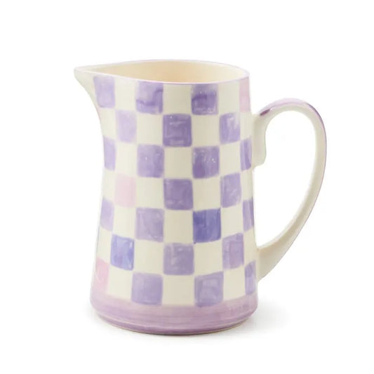 Lilac Check Pitcher
