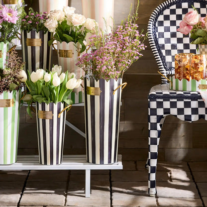 Spectator Galvanized Flower Buckets, Set of 3