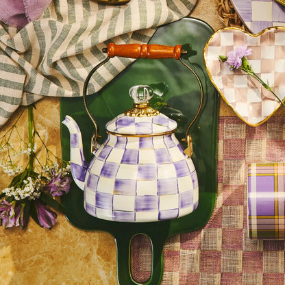 Emerald Check 3 Quart Tea Kettle