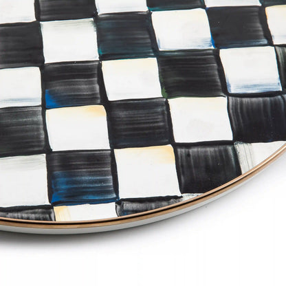 Royal Check Round Tray