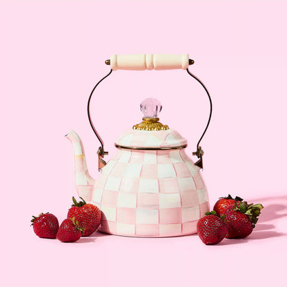 Rosy Check 3 Quart Tea Kettle