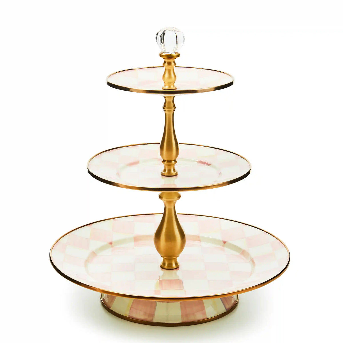 Rosy Check Three Tier Sweet Stand