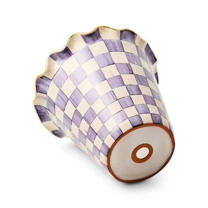 Rosy Check Ceramic Jumbo Garden Pot