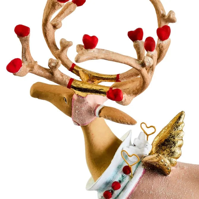 Patience Brewster Dash Away Cupid Reindeer Figure