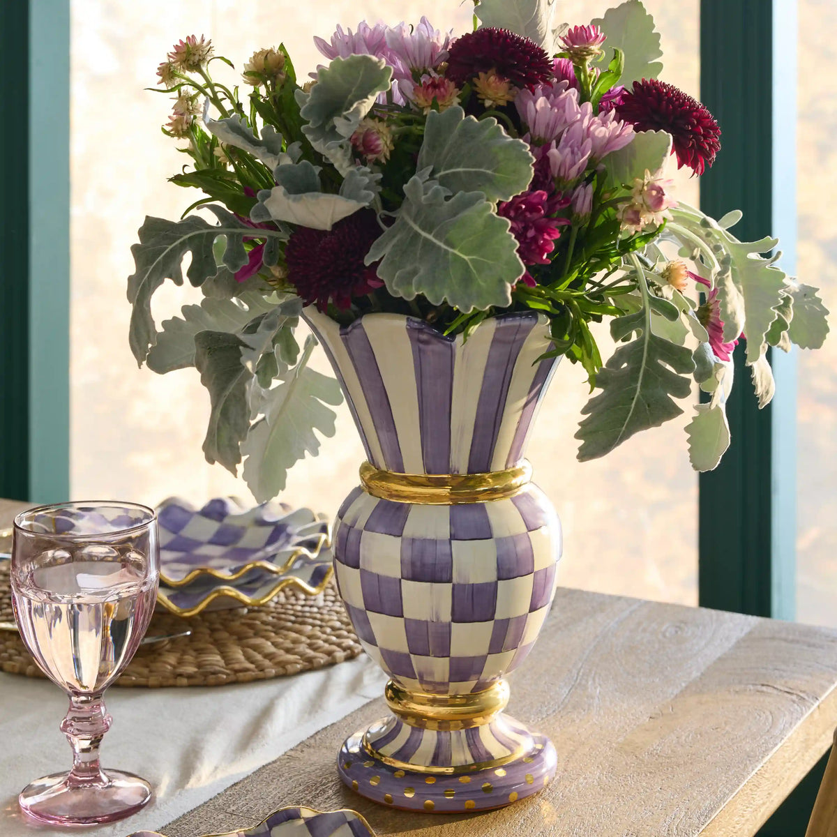 Royal Check Great Vase
